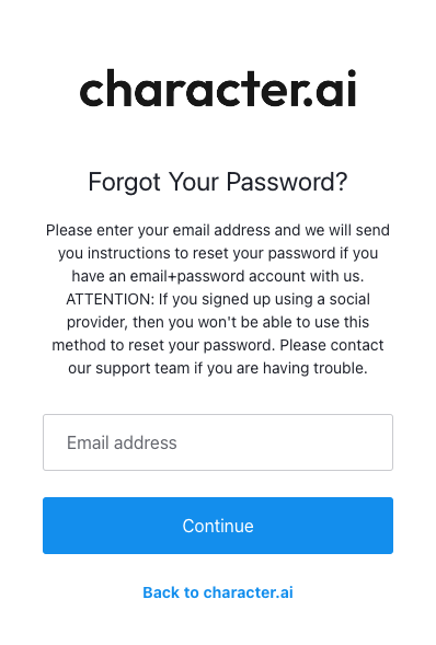 How do I reset my Account Password? 